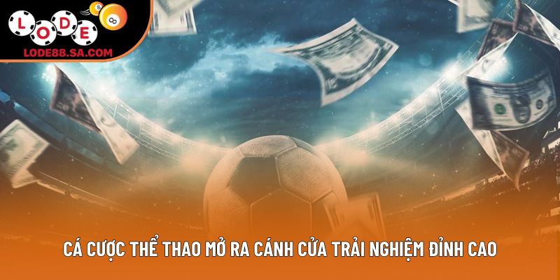 Cá cược thể thao mở ra cánh cửa trải nghiệm đỉnh cao