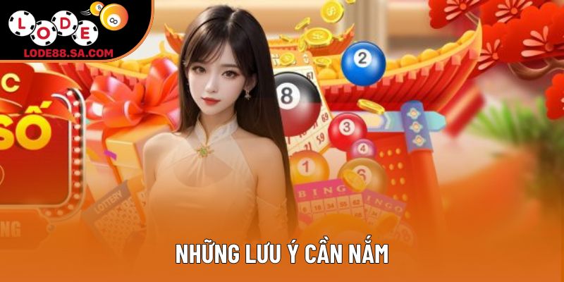 Những lưu ý cần nắm